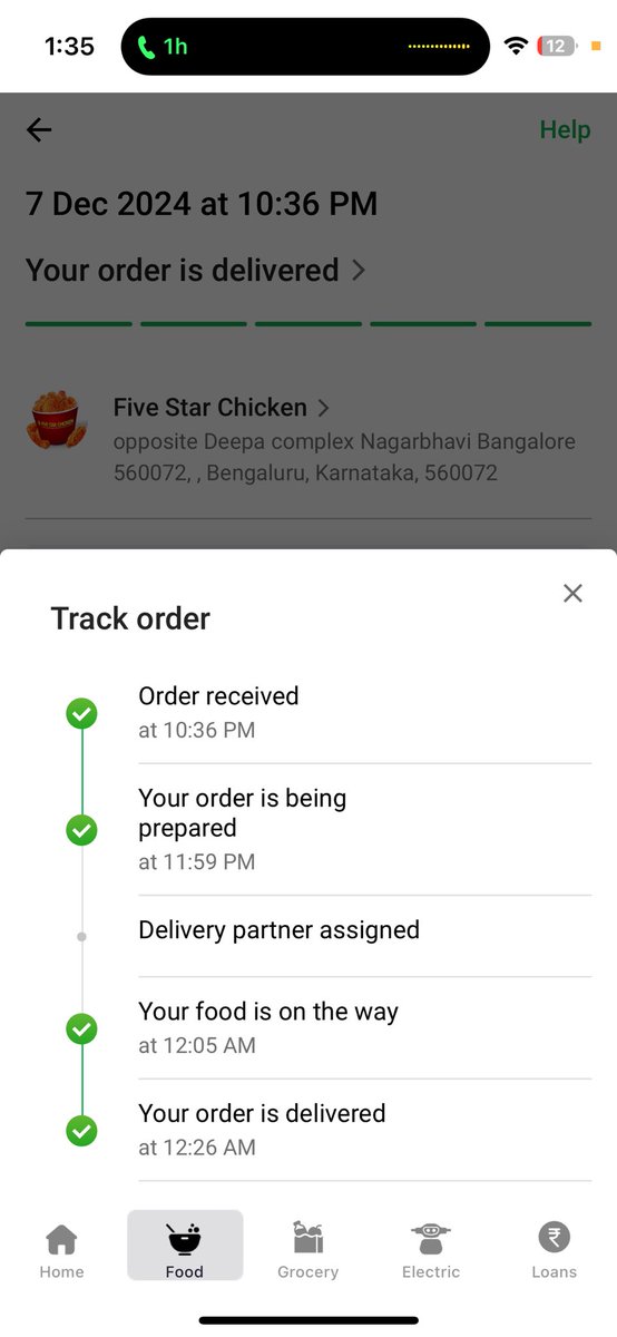 Sandesh_C97's tweet photo. @ola_supports, @Olacabs, I placed my 1st ordr with Ola foods today.The delivery executive assigned initially informed that they are unable to deliver and they are also unable to cancel the order.I couldn’t cancel or get help.Worst service.Need full refund cause items were missing https://t.co/G356uJIr1l