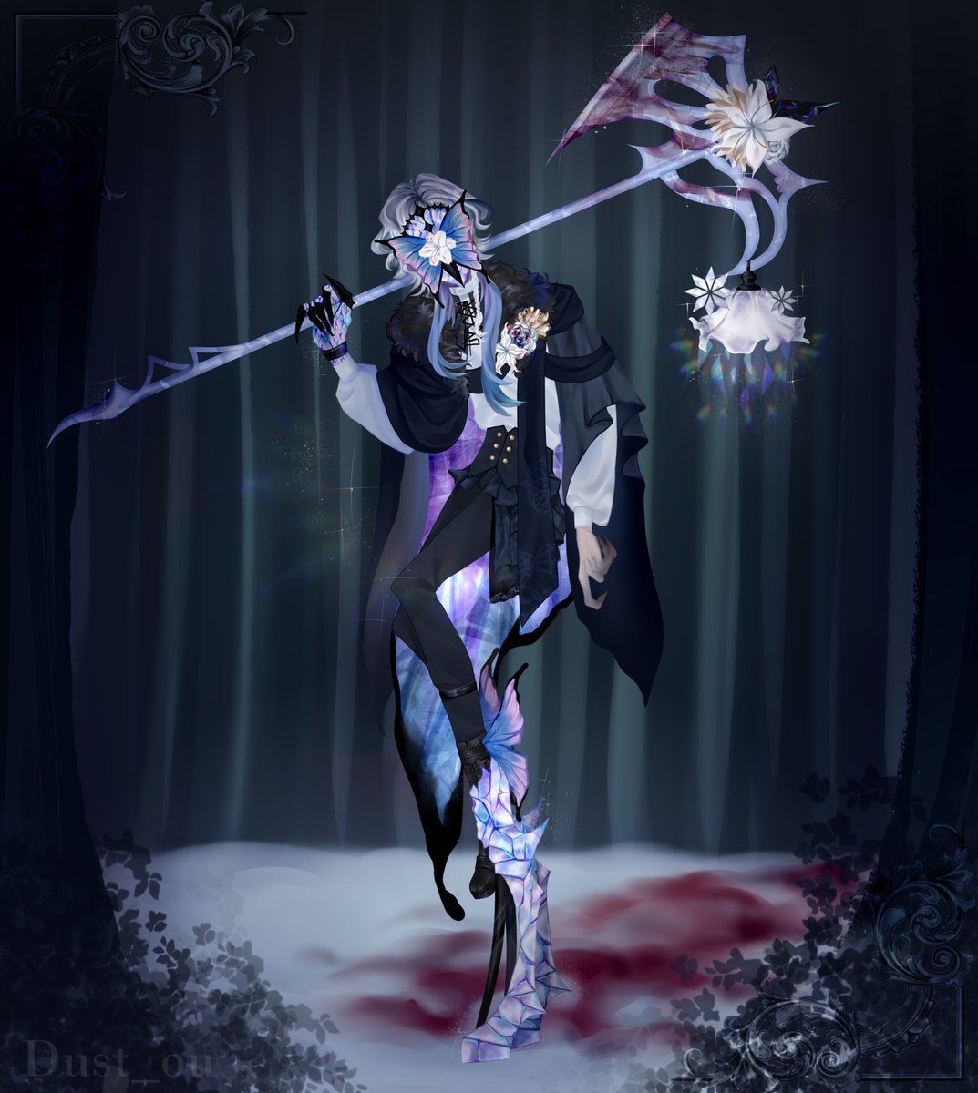 One fears what they cannot understand, be it a curse cast upon the world or the essence of life itself. On the coldest nights, under the moonlight, a Warden stands on watch, guarding the eternal rest of the dead..｡❅*⋆ 
Fan S costume for Nightwatch
#夜の番人 #Ithaqua #IdentityV