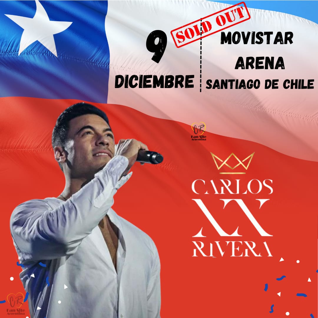 Gice_FanSite's tweet photo. Este 9 de diciembre Chile 🇨🇱 disfrutará junto a #CarlosRivera de su maravilloso concierto #CarlosXX 👑.
No te lo puedes perder!!!🎶🎉

@sonymusicmexico
@SonyMusicArg
@WestWoodEntt
@SonyMusicChile
@CRFanSite
#CRFanSite 💛
#CRFanSite_Arg 💛 https://t.co/pefBSmlMpA