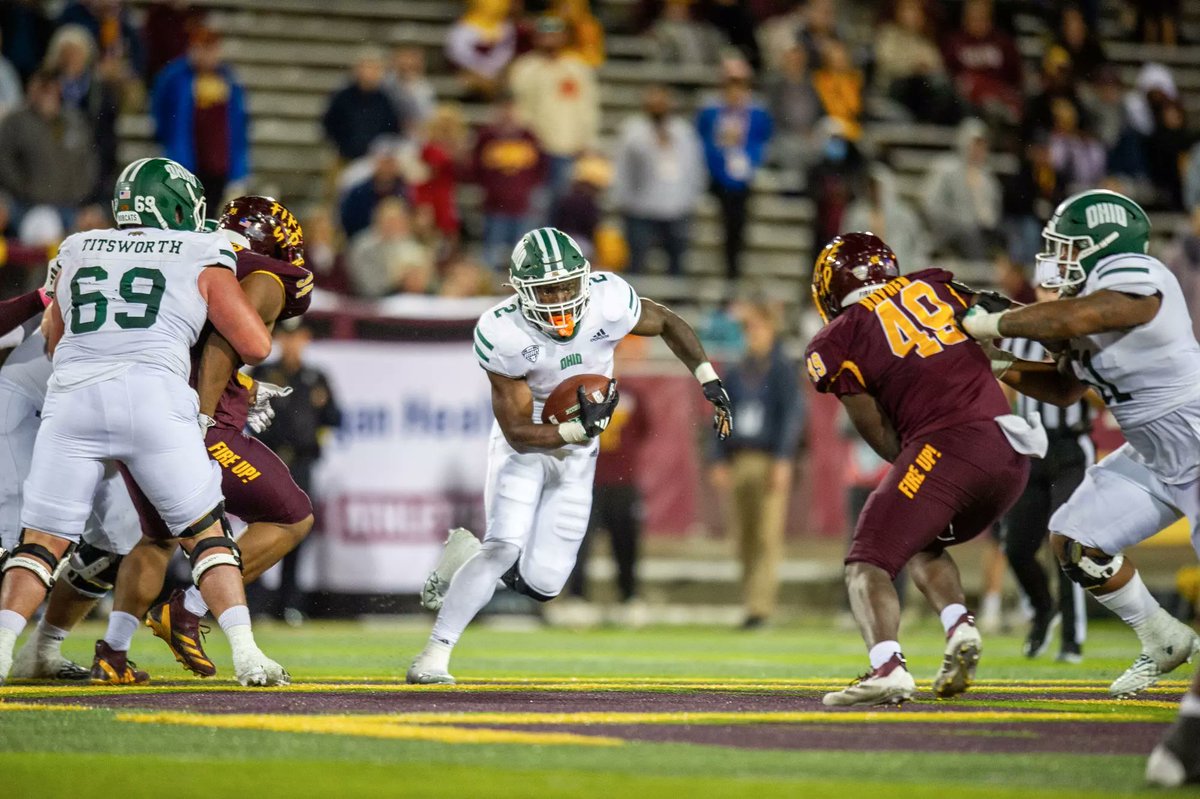 #MAC Championship Game Performance 🏆🏆🏆

RB Anthony Tyus III - Ohio

• 151 Rushing yards 1 TD
• 5.6 ypc
• 2 rec 22 yards