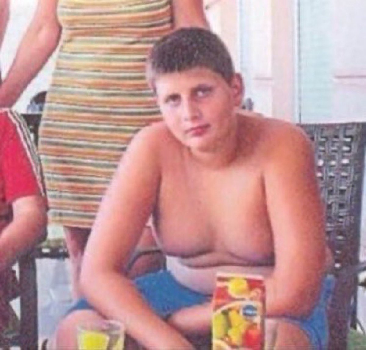Super70sSports's tweet photo. If a white kid with titties can grow up to be the NBA MVP three times then maybe it’s time for you to start believing in your own goddamn dreams. https://t.co/k3qxY3Uzim