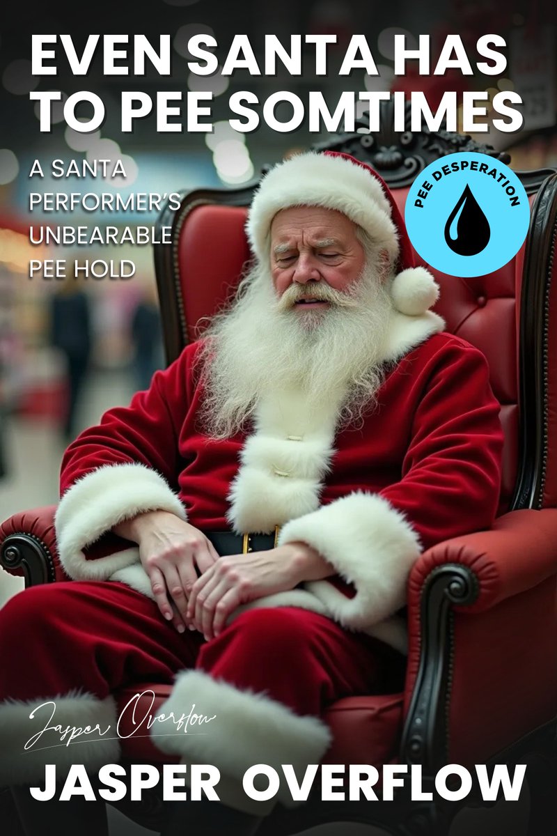 JasperOverflow's tweet photo. Get ready for some festive bladder torture! See how the jolly old Santa desperately holds his pee in "Even Santa Has to Pee Sometimes"  🎅🎄

#christmas #pee #desperation #peeingpants #omorashi #male #piss

Kindle: https://t.co/hwNMBquhsM
Other Stores: https://t.co/XcaaCSItJ5 https://t.co/HDFqu8LeKz