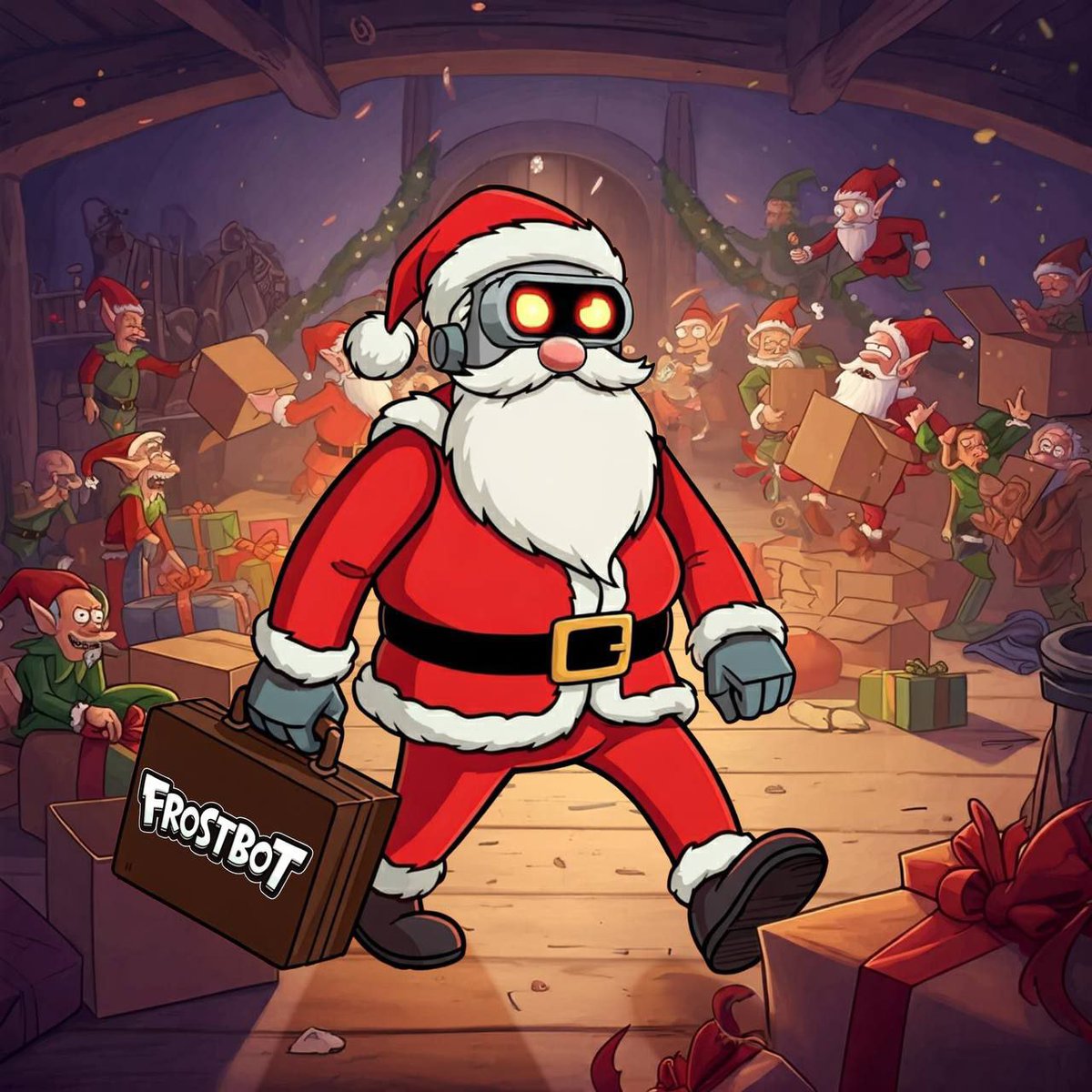 frostbotcoin's tweet photo. 10,000,000 $FRBT tokens. 10 worthy holders. 18 days until Christmas. Are you watching? 👀 #FrostBot https://t.co/iKNNxjL0TU