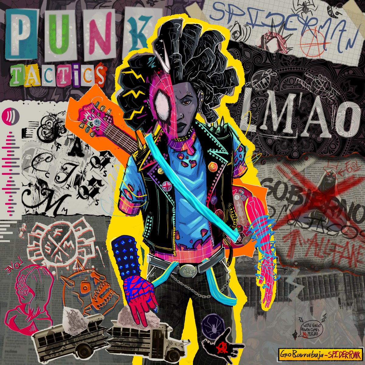 _Huh13's tweet image. The guy form fornite 

#SpiderVerse #SpiderPunk #hobiebrown