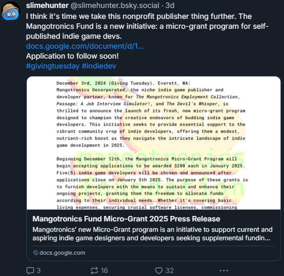 Mangotronics Games tweet media
