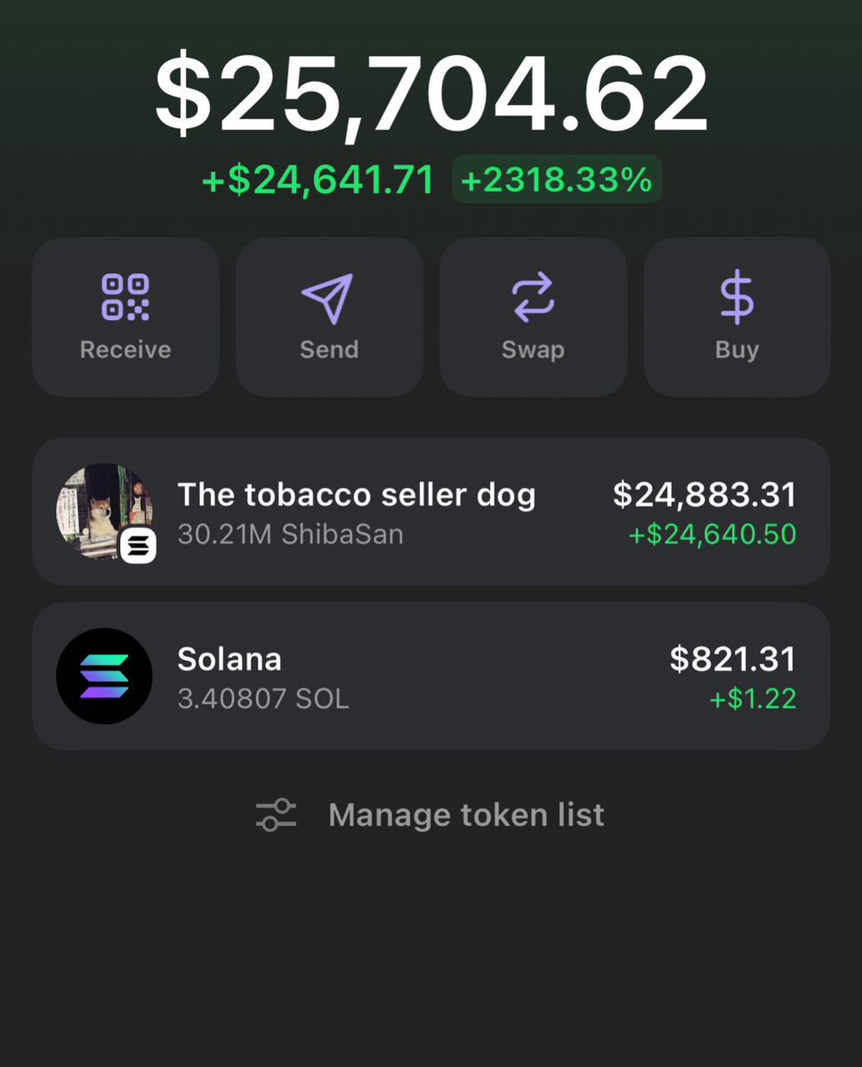 ALPHA_DEGENz's tweet photo. A whopping 28.2x gain return on $ShibaSan via my private Tg! 

Send a dm to join my Tg group! 

#ShibaSan #solana #crypto #btc https://t.co/PcQ2gFMv34