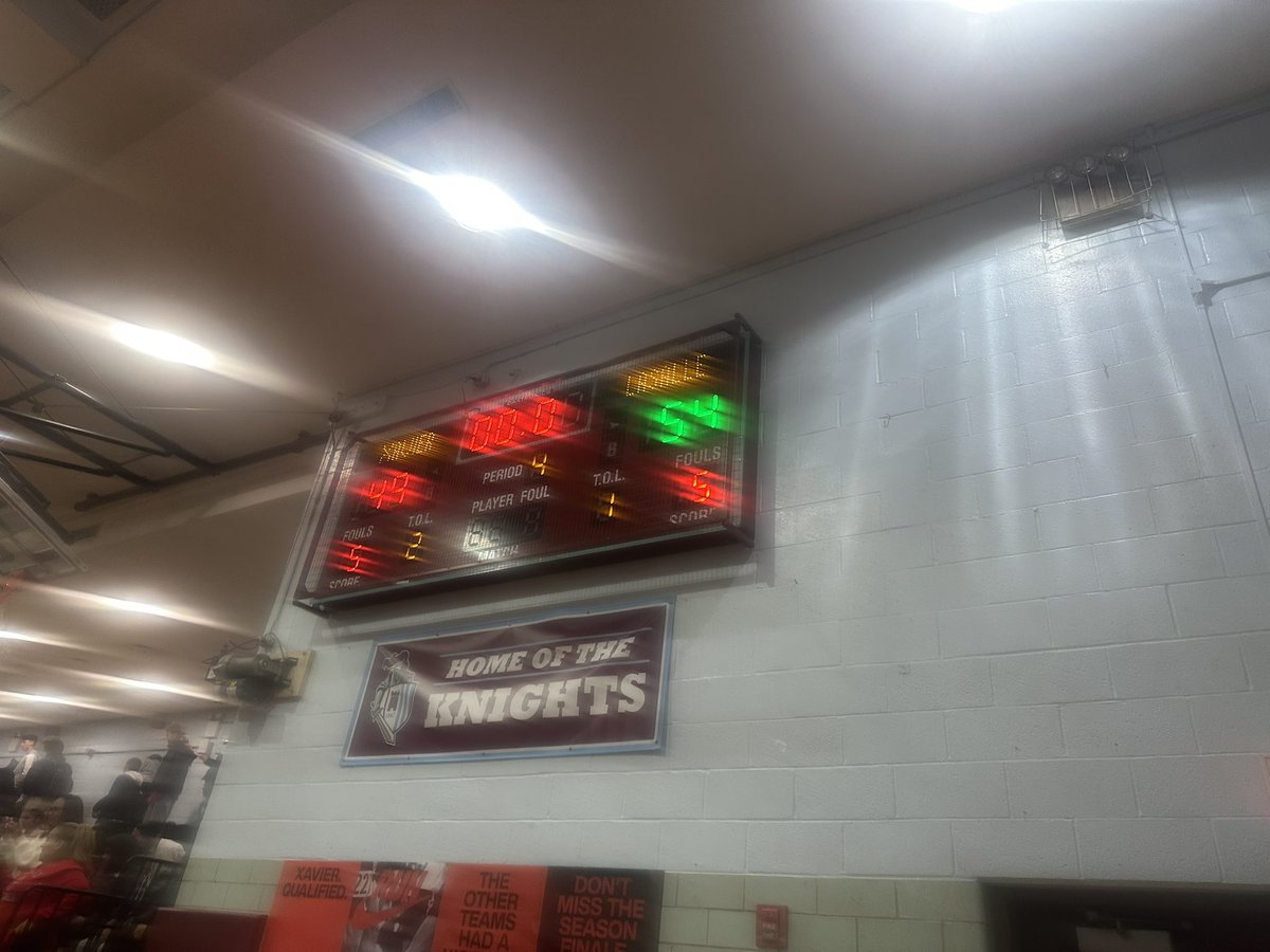 Final Score : <a href="/LSANYCAthletics/">LSA Athletics</a> 54 at <a href="/xavierhs_hoops/">Xavier Basketball</a> 49 <a href="/XavierKnights/">Xavier Athletics</a>