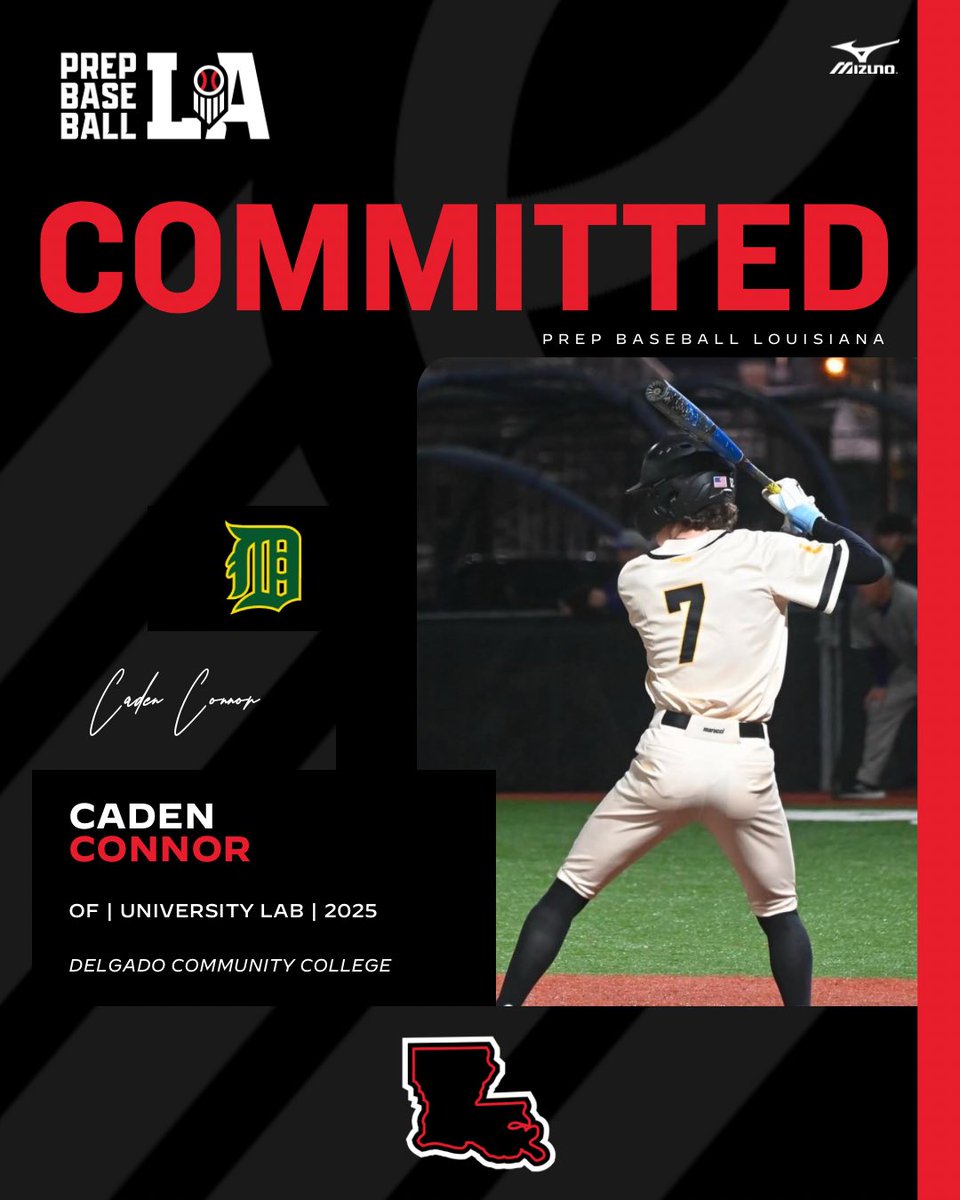 Prep Baseball Louisiana (@prepbaseballla) on Twitter photo Congratulations to 2025 Caden Connor (University Lab HS) on his commitment to Delgado Community College. #BeSeen
<a href="/AlexArmandPBR/">Alex Armand</a> | <a href="/Tyler__Leary/">Tyler Leary</a>
π€ loom.ly/dXYLr6o Congratulations to 2025 Caden Connor (University Lab HS) on his commitment to Delgado Community College. #BeSeen
<a href="/AlexArmandPBR/">Alex Armand</a> | <a href="/Tyler__Leary/">Tyler Leary</a>
π€ loom.ly/dXYLr6o