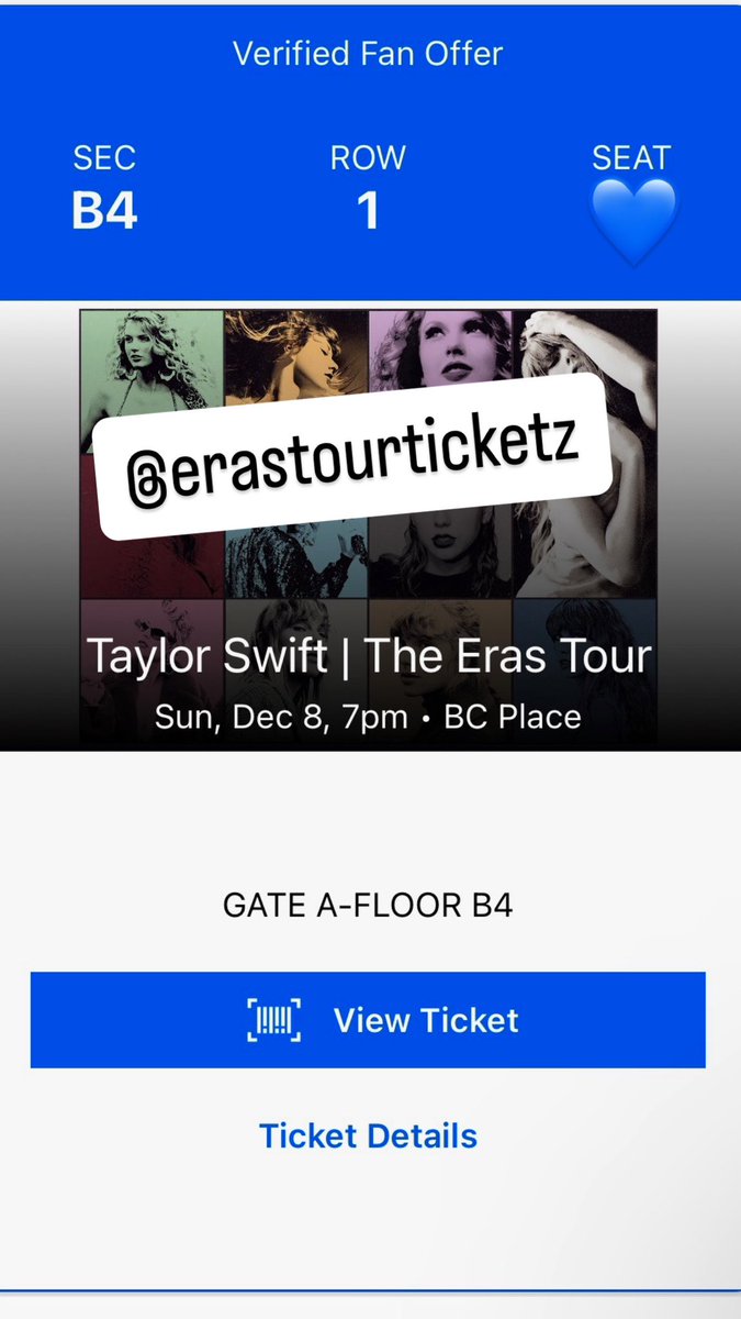 **SELLING**
🩶(1) ticket for Vancouver @ BC Place on 12/8/2024; $509.21 USD + PayPal G&amp;S fee 
🩶Comment if you are in or near Vancouver and can attend the show! ✨
🩶Please no DMs about tickets 🫶🏻