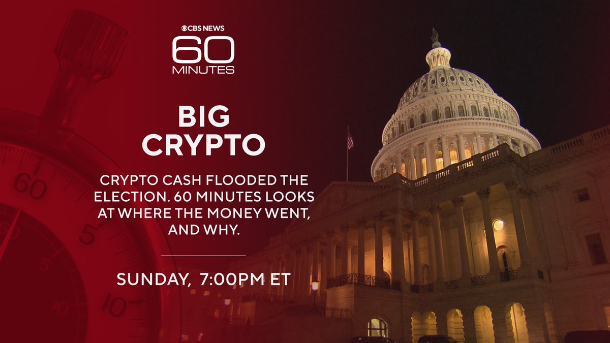 Crypto is soaring after President-elect Donald Trump’s win. Ripple CEO Brad Garlinghouse explains why the cryptocurrency industry poured millions into super-PACs ahead of the election. 60 Minutes, Sunday. 60Minutes.com