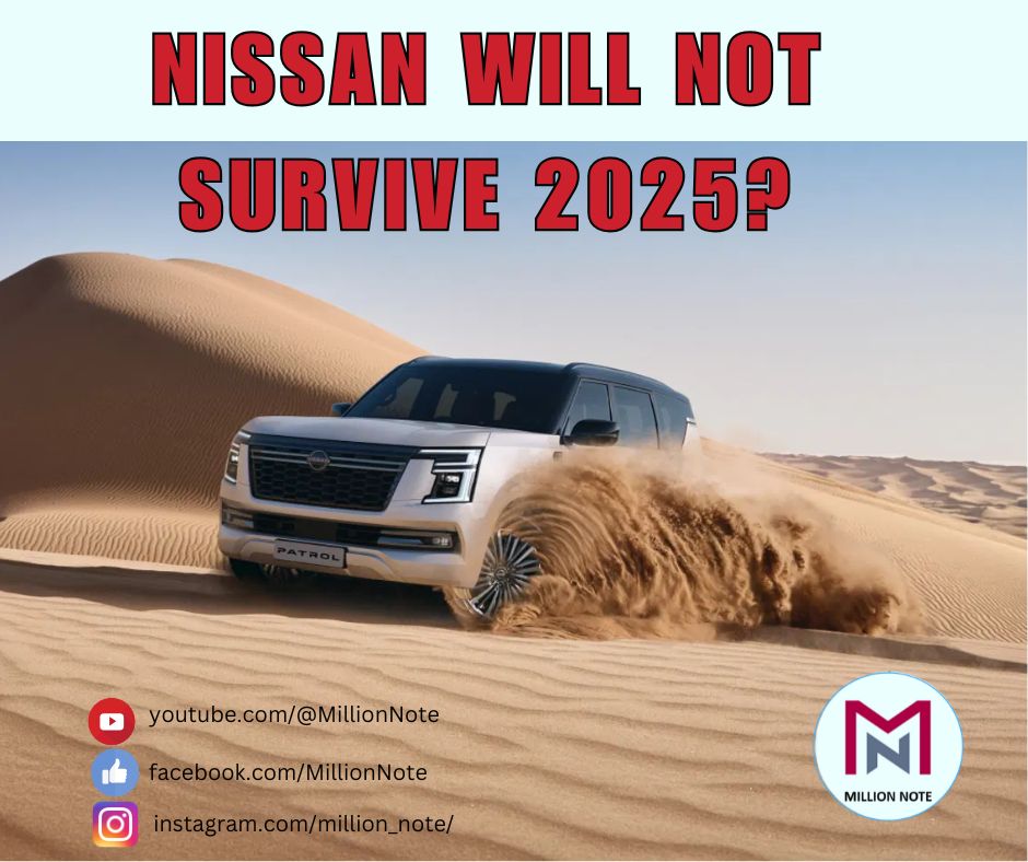million_note's tweet photo. Nissan's future looks uncertain as 2025 approaches. Can they adapt, or will they fade away? 
#Nissan #AutomotiveFuture #2025Challenge #CarIndustry #Survival #Innovation #EVTransition #CarManufacturers #Nissan2025 https://t.co/Mm4SOVrsfo