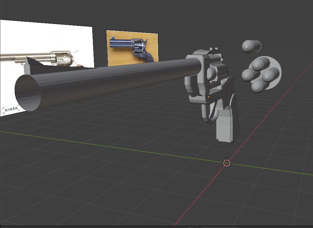 BEHOLD MY REVOLVER MODEL
i do feel like i could do more but kinda at a loss at what that would be oh well. TIME TO TEXTURE IT
#blender #b3d #3dmodel