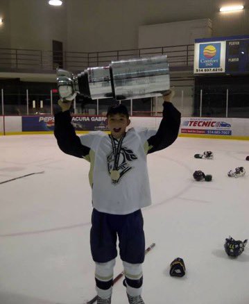 Congrats to <a href="/mkesselring4/">Michael</a> on playing his 100th game today. Added a Gordie Howe 🎩to celebrate!!
