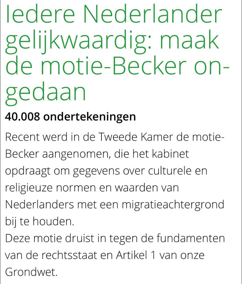 RebekkaTimmer's tweet photo. 40.000 tekenaars voor de petitie tegen motie-Becker! — Op naar de 80.000! ✊🏼

We blijven oproepen tot naastenliefde en bescherming van de rechtsstaat.

Dát zijn de 2 principes waaraan we de ChristenUnie, CDA, NSC en SGP moeten herinneren! 

Teken jij ook?
https://t.co/yMDhEEFwzz https://t.co/TvHlbAGikk