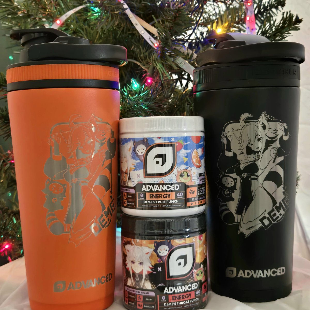 apbellard's tweet photo. Thank you @ADVANCEDgg for my early Christmas present! These shaker bottles are awesome, and I am excited to try out these flavors! https://t.co/5vGut458zu