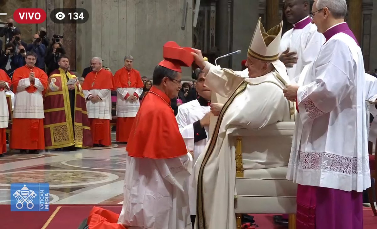FidesOnline's tweet photo. Habemus Cardinalis!

Agradecemos al Papa Francisco por la creación del nuevo Cardenal Luis Cabrera, OFM., quien ha sido designado a la iglesia Santa Familia de Nazaret en Cento Celle, Roma. 

Pedimos al Espíritu Santo que guíe la misión del nuevo Cardenal 🙏🏻🇻🇦

#FidesOnline https://t.co/YoNotIwfSK