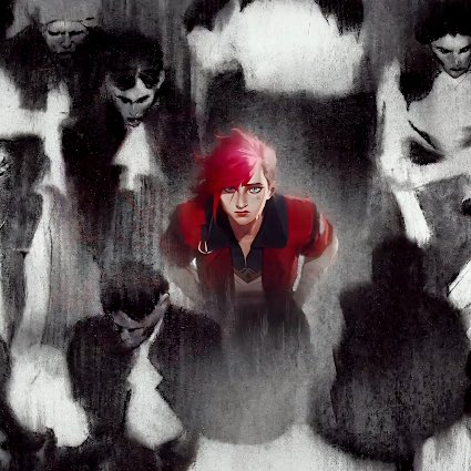 jinxsriot's tweet photo. when all caitlyn can see is violet https://t.co/08UBFoavzv