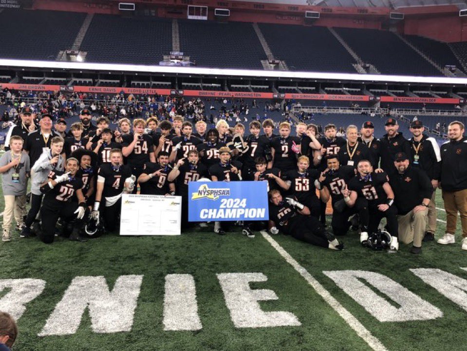 The boys are state champs!!Thank you Schuylerville football.