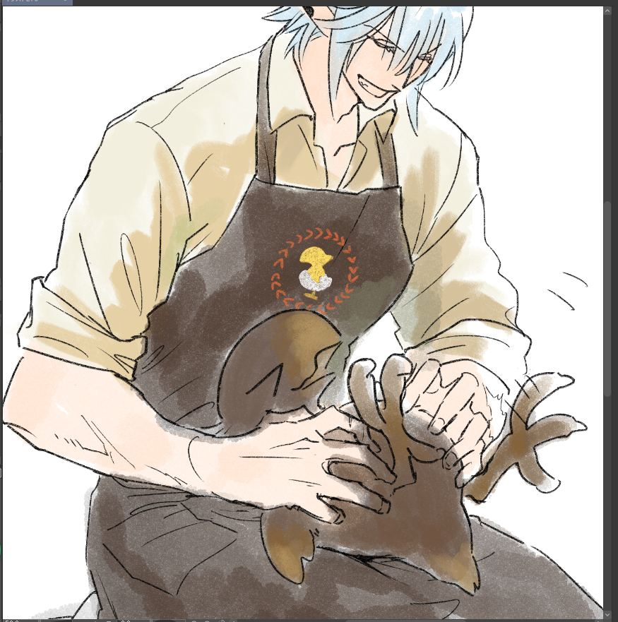 真面目に色塗りを始めてしまって終わりが遠のいていくよ…