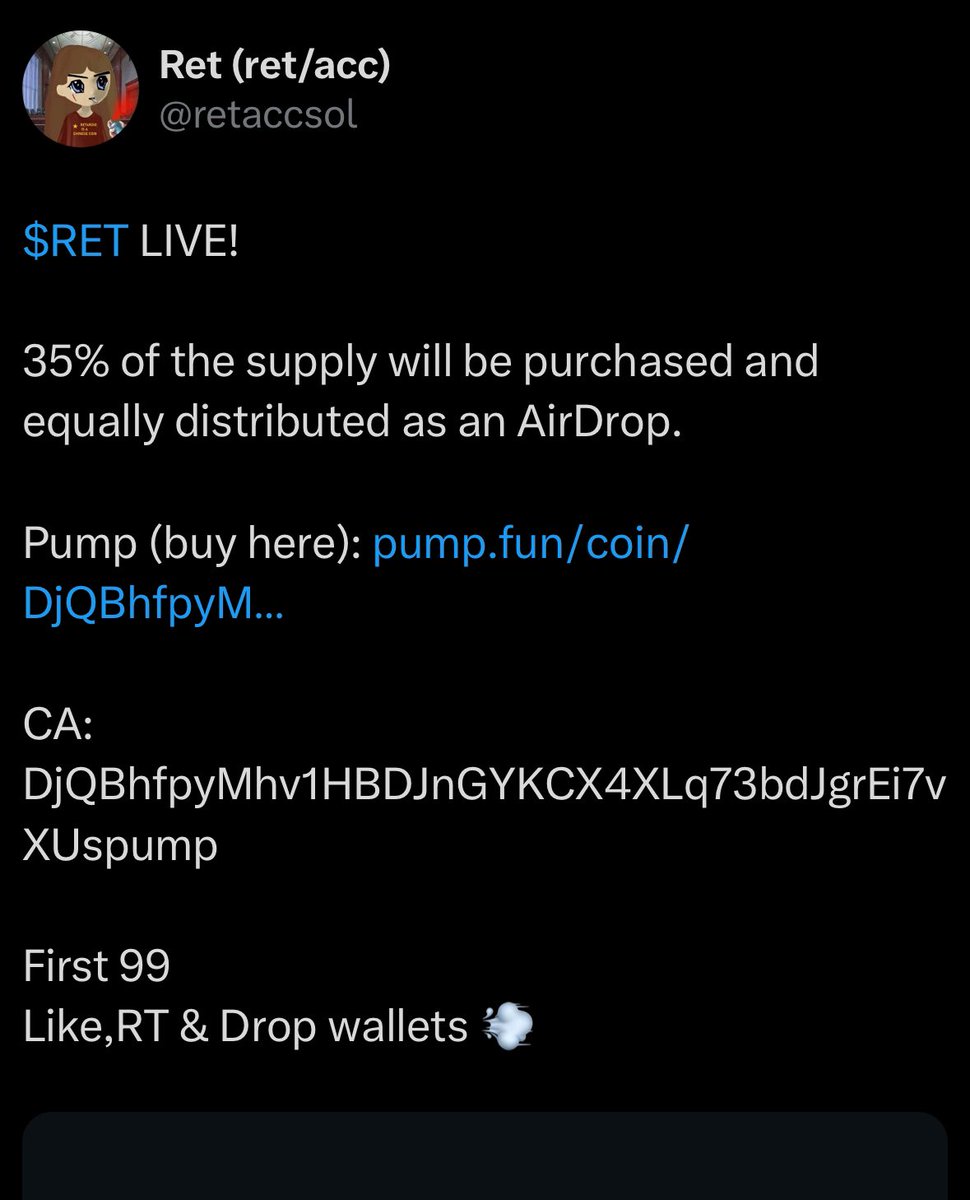 dd6th's tweet photo. @retaccsol  just rugged his followers https://t.co/Nks41WYcQx