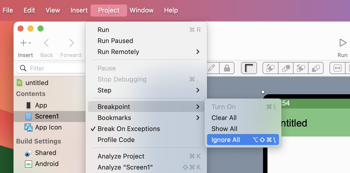 XojoAddons's tweet photo. 📲Want to run your Xojo Android projects faster in the Android Emulator? Ignore all Breakpoints by setting Project > Breakpoint > Ignore All. You can still debug your projects with System.DebugLog().

#Xojo @xojo #xojodevelopers #Android #mobiledevelopement @AprendeXojo https://t.co/Jb4G0H0SvZ