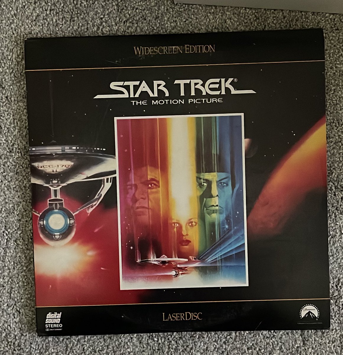 rholmes0520's tweet photo. The Star Trek the Motion Picture celebration continues! My widescreen edition Laserdisc of Star Trek the Motion Picture! Have kept quite a few of them although my son has my laser disc player… 🖖🏻 #STTMP #StarTrek #laserdisc #movies https://t.co/nqzlaBKztD