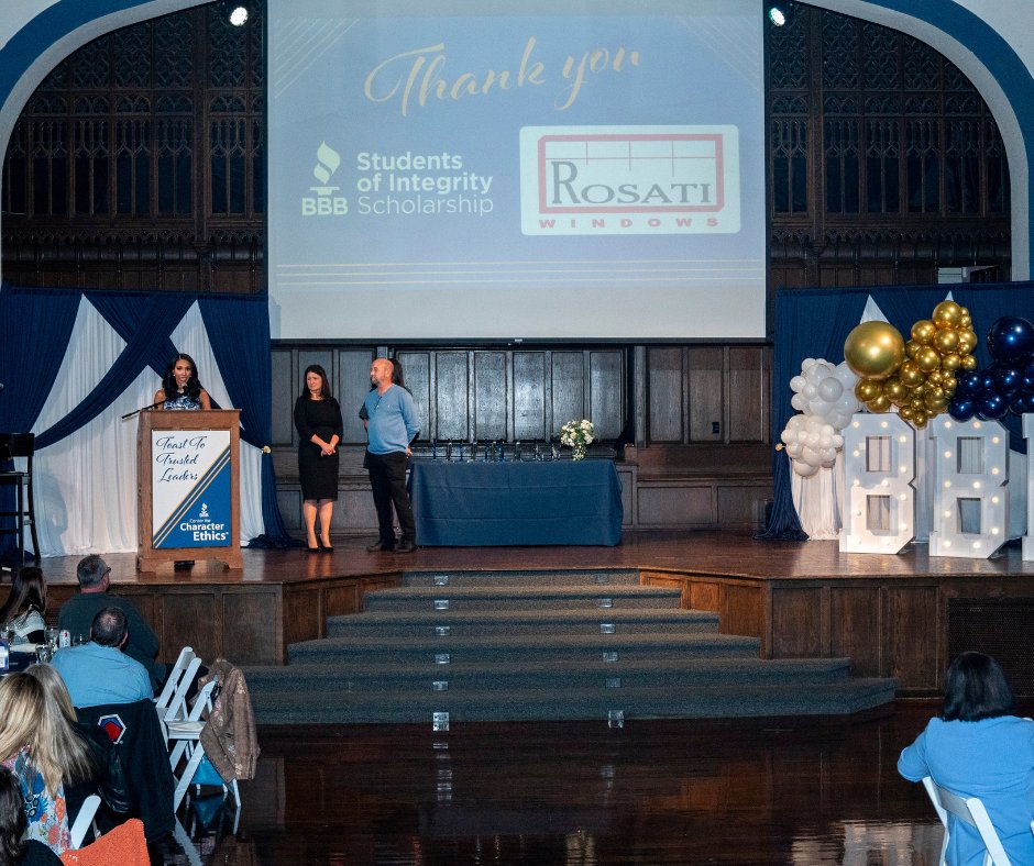 BBBCentralOhio's tweet photo. 🎓✨ Celebrating Integrity and Leadership! ✨🎓
At BBB's Toast to Trusted Leaders, we were honored to recognize the incredible recipients of the Student of Integrity Award! These inspiring high school seniors embody ethical leadership, community service, and academic excellen ... https://t.co/EAVQmPlOFP