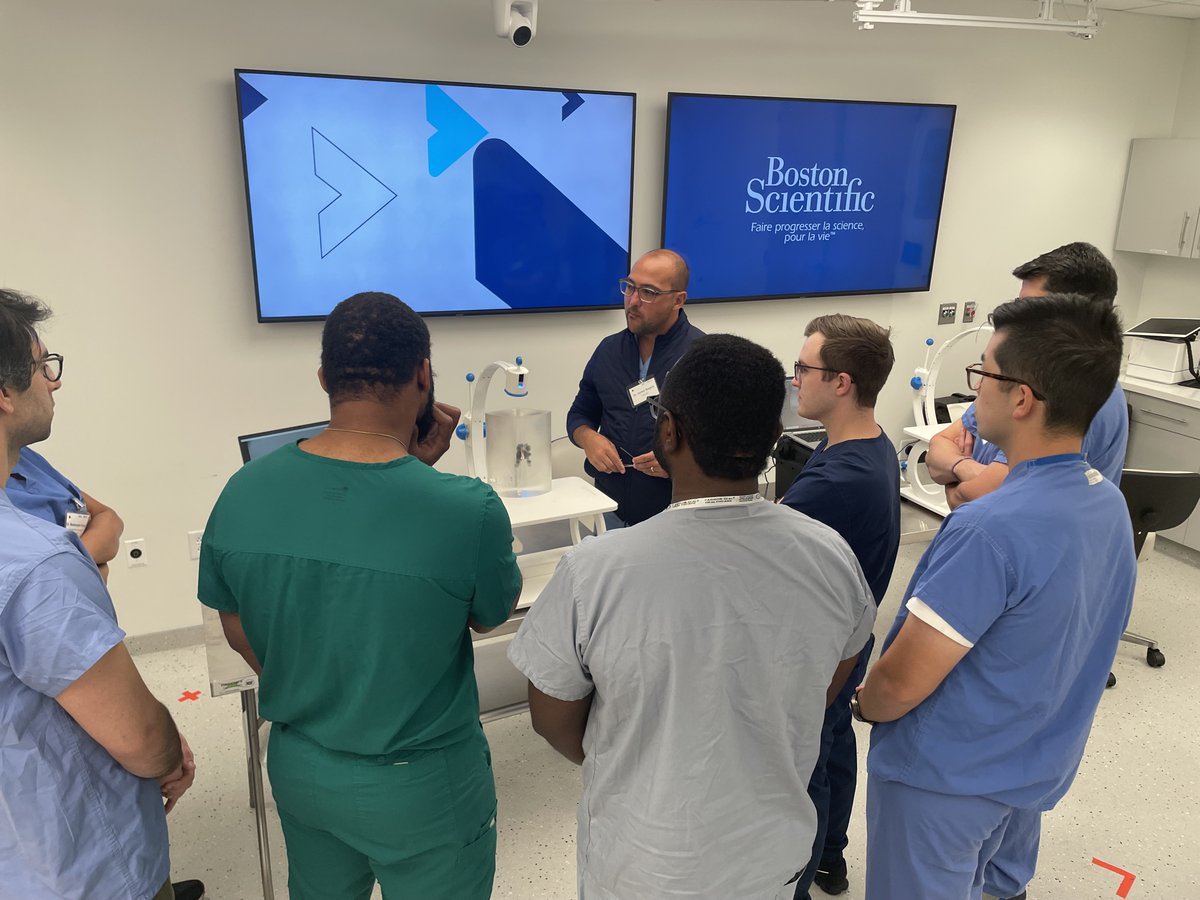 The Resident PCNL Access Course at the Boston Scientific Innovation Center was a great success!

Residents practiced techniques with hands-on training models. Special thanks to Dr. James Siegert, <a href="/William_Atallah/">William Atallah MD, MPH</a> and <a href="/roger_sur/">Roger Sur</a> for their passionate teaching.