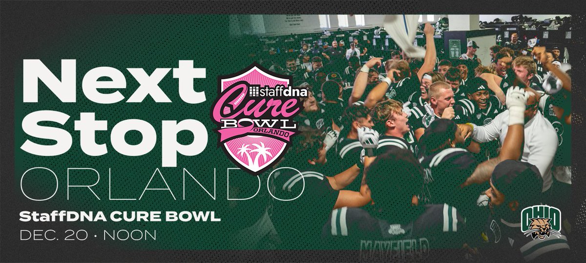 We're headed to the <a href="/CureBowl/">StaffDNA Cure Bowl</a>!

🎟️ and more: OhioBobcats.com/2024CureBowl
