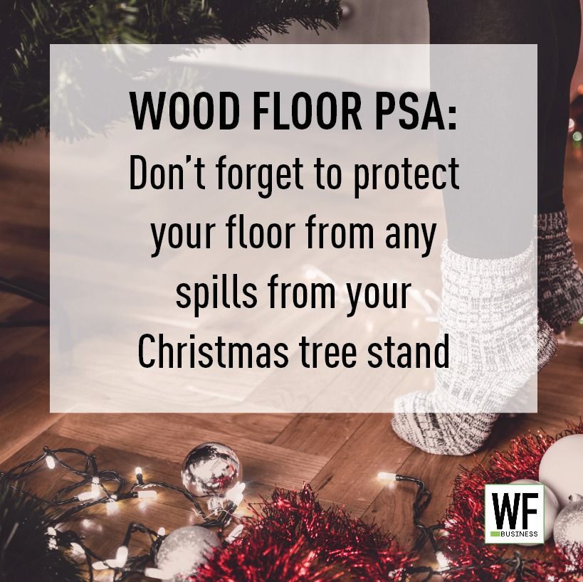 🌲🎄 Spread the word and protect those floors!💧💧💧