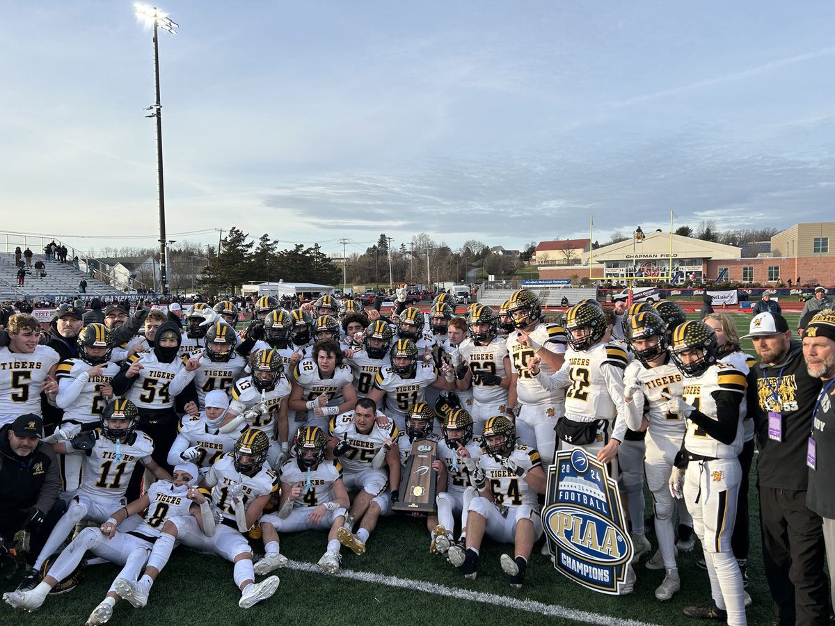 CONGRATULATIONS TO ⁦<a href="/nwlehighsd/">Northwestern Lehigh</a>⁩ ⁦<a href="/nwtigerfootball/">NW TIGER FOOTBALL</a>⁩ ⁦<a href="/PIAASports/">PIAA</a>⁩ 3A STATE CHAMPIONS!!!