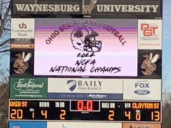 Congratulations to Ohio State (club) Football on winning the National Championship!!!!