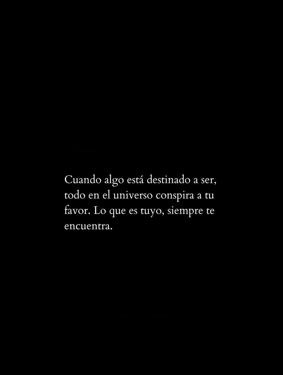 Lo que es tuyo, siempre te encuentra.