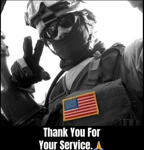 For those who serve we are eternally grateful 🇺🇸