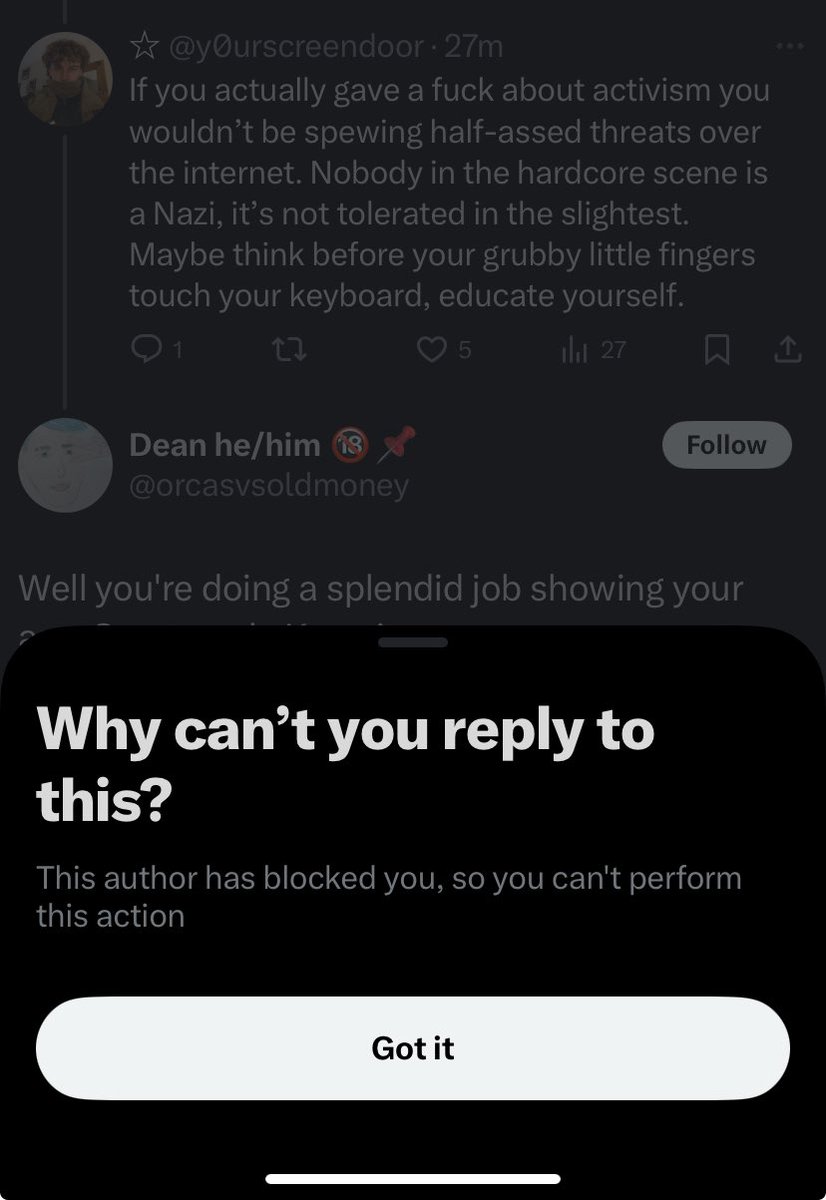 Nice one. If you wanna call my friends nazis and threaten them the you can go fuck yourself. To anyone that finds a problem with warpath records, I suggest you grow a backbone and spend less time on twitter. Don’t be uneducated if you’re gonna act big.