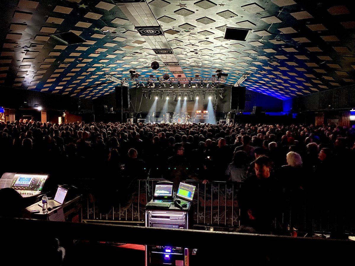 J_Adrenochrome's tweet photo. 2nd night at Barrowland Glasgow, behind the mixing desk, almost showtime. I love this building, loads of character and sound is great.. #themarychain #jamc https://t.co/IBMtJDBCCg