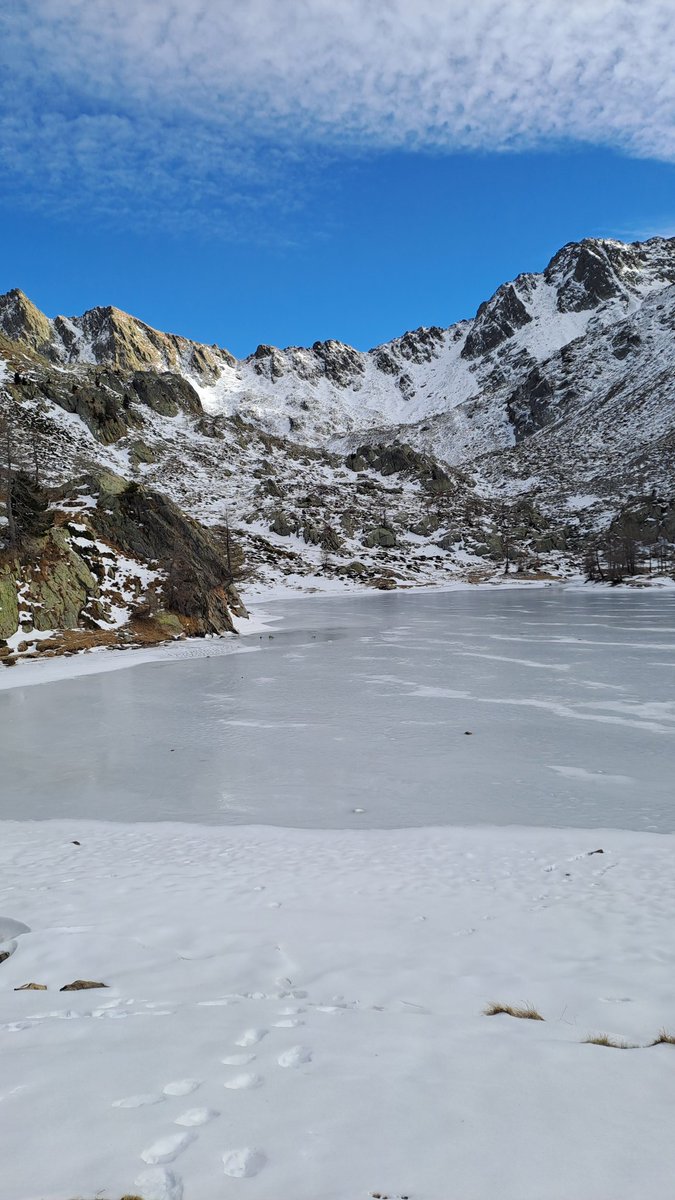 Travelsandphoto's tweet photo. Ce matin c'était rando au Parc national du Mercantour. Longue montée pour atteindre ce magnifique lac gelé. Bonne soirée.
#Mercantour #alpes #alps #saintmartindevesubie #boreon #alpesmaritimes #cotedazur #winter #snow https://t.co/1pG9yLP2M1