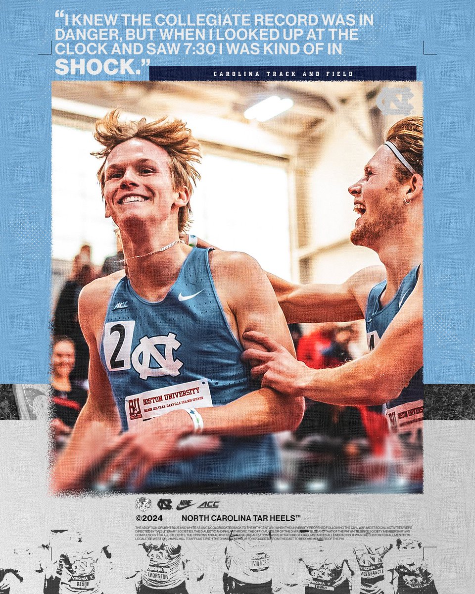 No record is safe when Carolina is on the track!

#GoHeels