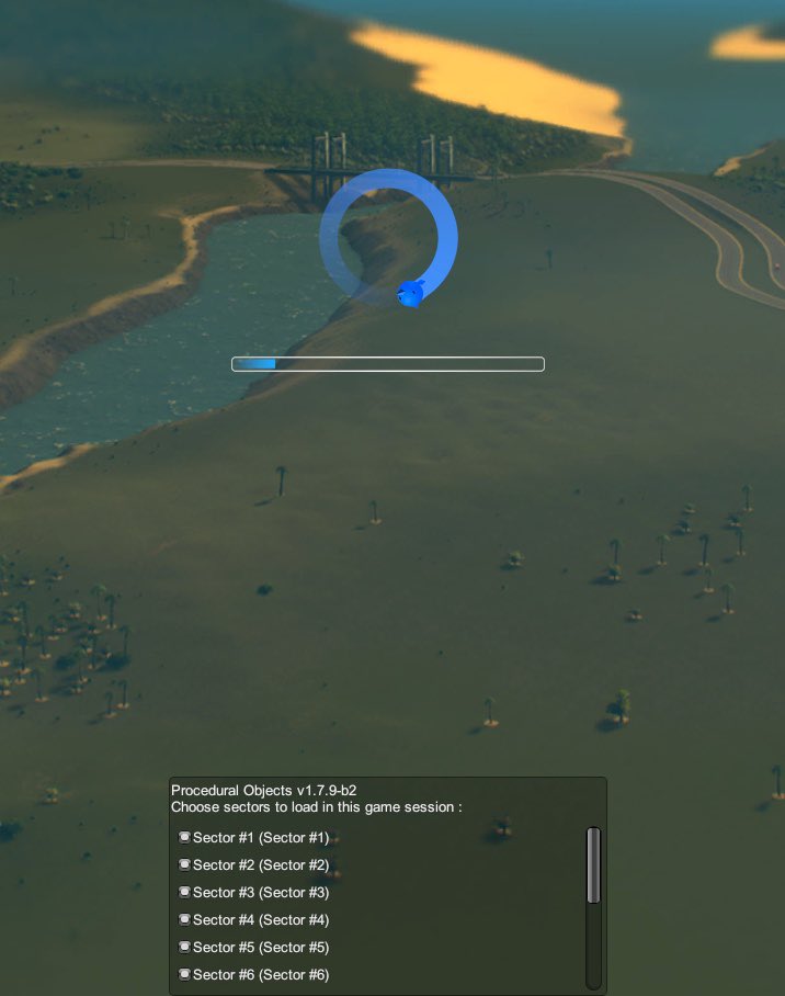 WIP #ProceduralObjects update
• new tools in drop-down menu
• assign POs to “saving sectors”
• sectors are separate files from base save file : bypass save data size limits.
• on game load, select the sectors to load this time and improve load time/performance thanks to that