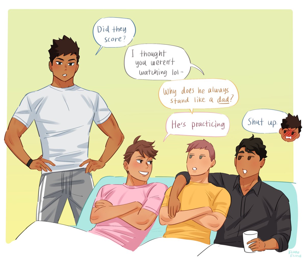 he's going to be a great dad 🌿

#iwaoi #matsuhana 