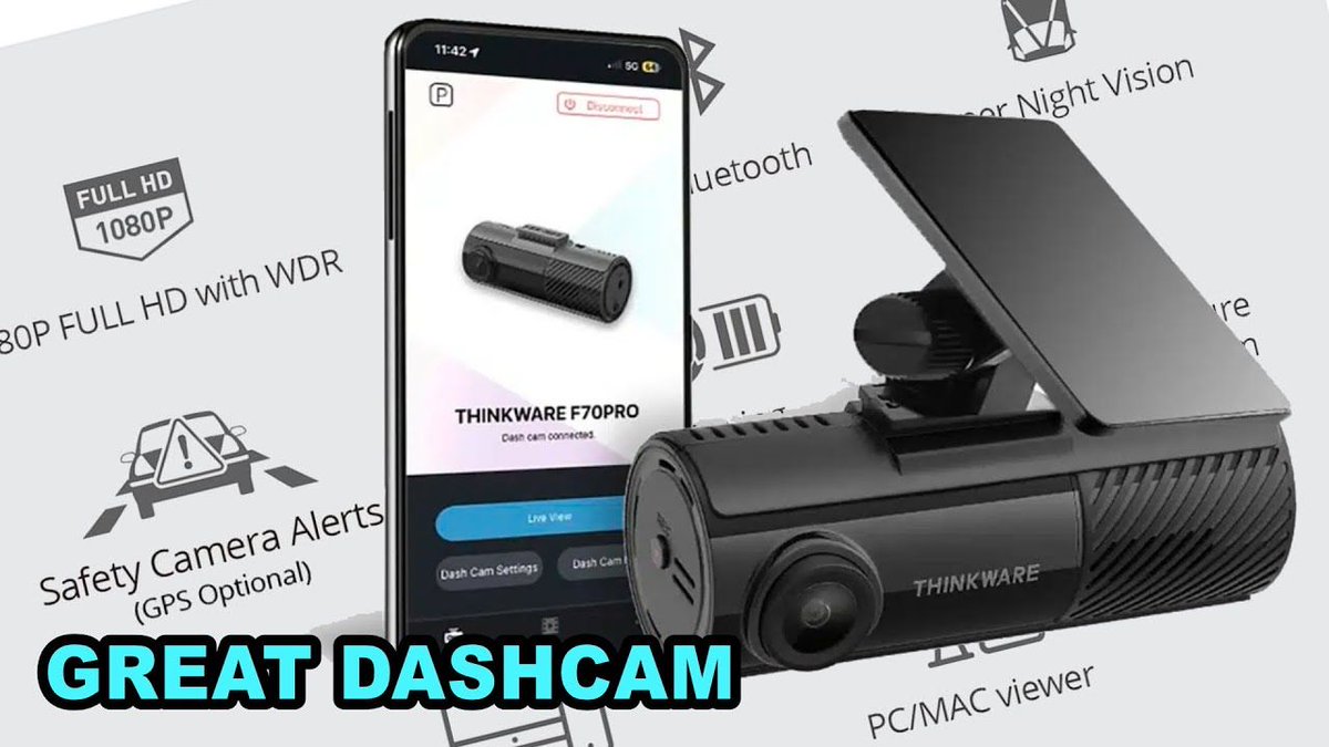 geekanoids's tweet image. Thinkware F70 Pro Dash Cam Review youtube.com/watch?v=lpqFkK… 

#Thinkware #DashCam #DashCamera @Thinkware