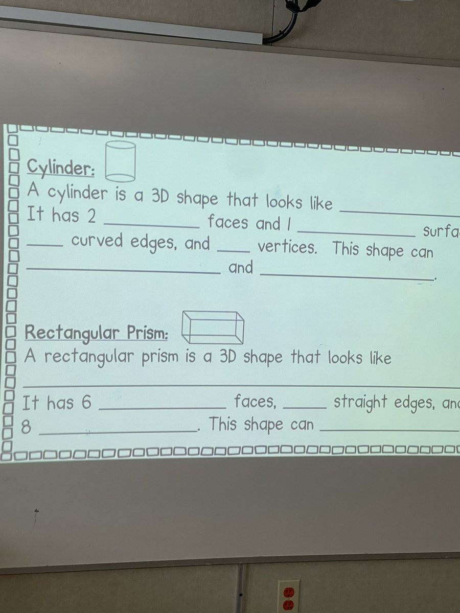 mrslaquerre's tweet photo. Working on describing 3D shapes @JohnApostleOCSB https://t.co/7UBhlVzTmf