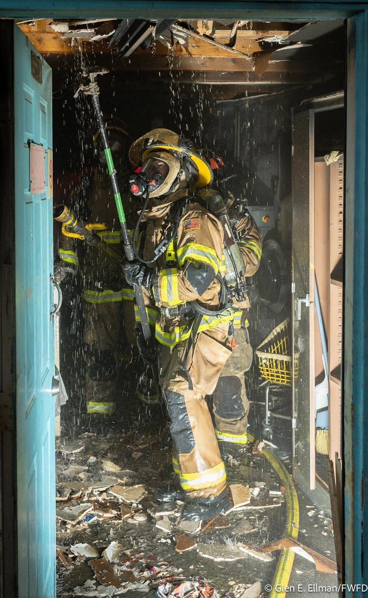 FortWorthFire's tweet photo. It was a busy morning for the Fort Worth Fire Department! Crews responded to two incidents around 4am this morning. 

The #fwfd was dispatched to a motel fire in the 7500 block of Camp Bowie Boulevard West. Upon arrival, Engine 16 saw fire coming from the roof and immediately began an offensive attack. The fire started and was contained to the laundry room. Thankfully, there were no injuries and the guests of the motel were allowed back to their rooms when the all clear was given. The building did not have electricity so given the cold temperature and rain, the @RedCrossNTX assisted with relocating those displaced. 

At the same time, the #fwfd was dispatched to a car into a building. Engine 39 arrived to find a car had crashed into the dialysis facility at 4804 Bryant Irvin Road. Thankfully, given the time of day no one was inside. The driver was treated and transported by MedStar to a local hospital. Engine 39 secured and ultimately removed the vehicle from the building and boarded up the facility. 

Stay safe, #FortWorth