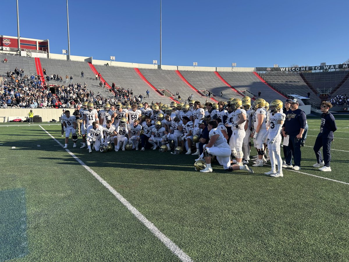 BenMayes's tweet photo. PTL and Congrats to the @ShilohChristian Football for being State Runner Up. Great job men. It’s a Great Day to be a Shiloh Saint!! https://t.co/FXxjbk3Wiq