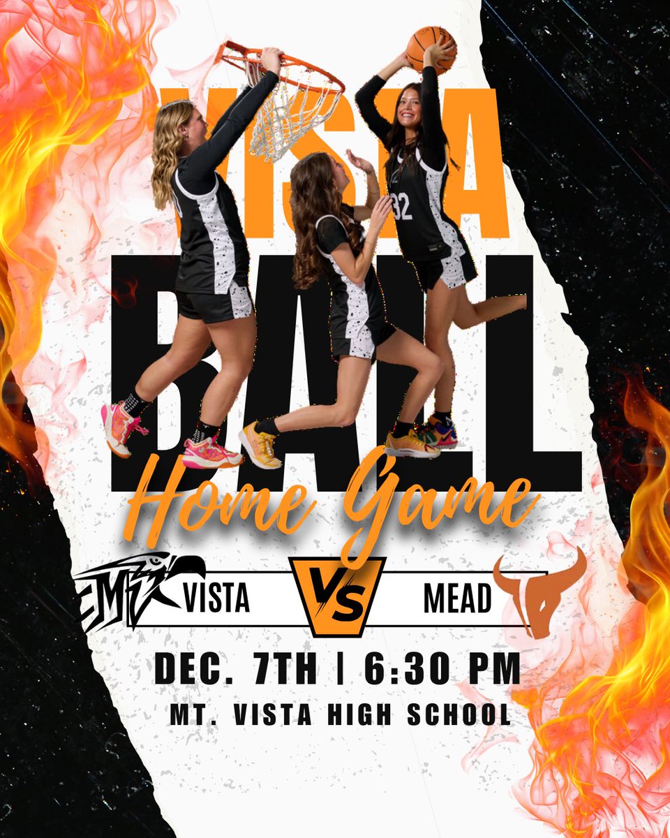 Seniors are ready for our first home game of the season!  Mt Vista has scorched their first two opponents! Excited to host Mead at home tonight! 6:30 Tipoff!