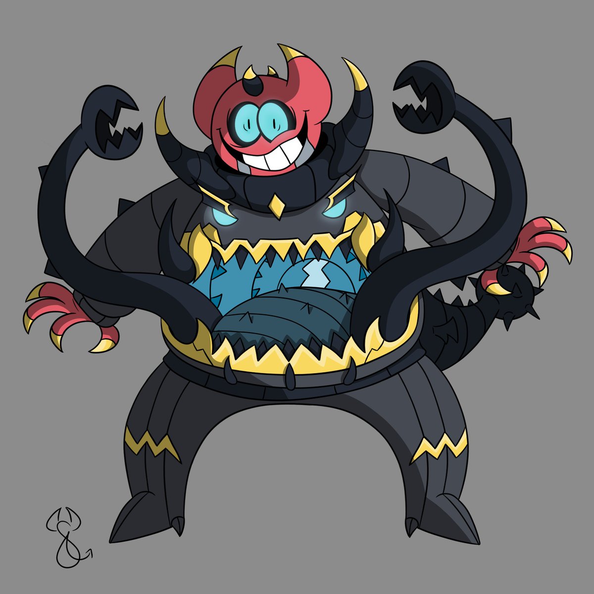 BigBob_II's tweet photo. So, I suddenly got this Idea and I had to draw It 😅
I'm currently doing a project where I draw characters, sonas and oc's as/dressed-up as "Pokemon",
So here is Bob Velseb X Guzzlord 😅 
#bobvelseb #spookymonth #SpookyMonthBob #spookymonthbobvelseb #spookymonthfanart https://t.co/W2z5Goa010