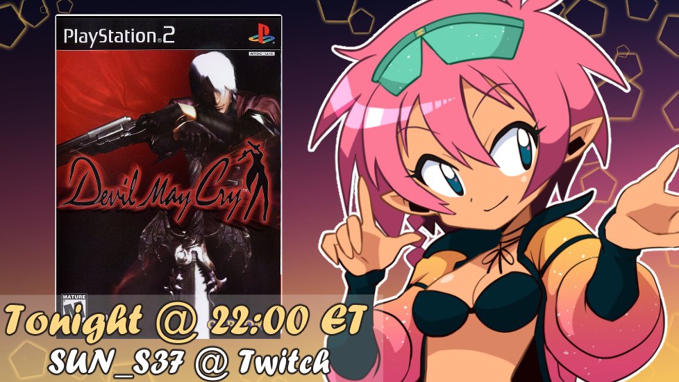 TONIGHT! Finally, we arrre back! And bringing you the long-awaited "once again SUN finally attempts to play one of the hottest games of two decades ago for the first time"  

Tonight at 10pm ET, It's the original Devil May Cry, on the PS2 Retro Grab Bag!