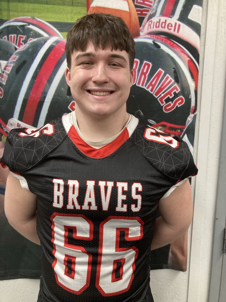 Congratulations to Gregory Hutcheson IFCA class 2A Senior All-State RB, Isaac Hutchinson &amp; Joe Roberts IFCA class 2A Junior All-State DL &amp; Micah Sheffer IFCA class 2A Junior All-State Punter. Go Braves
