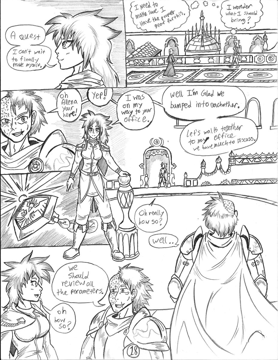 BurningSwordsm1's tweet photo. The writing gets better.
Page 18! #magicircle #comics #manga #artmoots #artmoot #indiecomics #art #MAGIC #fantasy #cringe #anime #fight #Fights #Action #drama #powermoves #cool #ComicArt #PencilTest #anger #badwriting #Mystery #moveon #better #female #PlotTwist #story #lore https://t.co/9XkbGYQgN3
