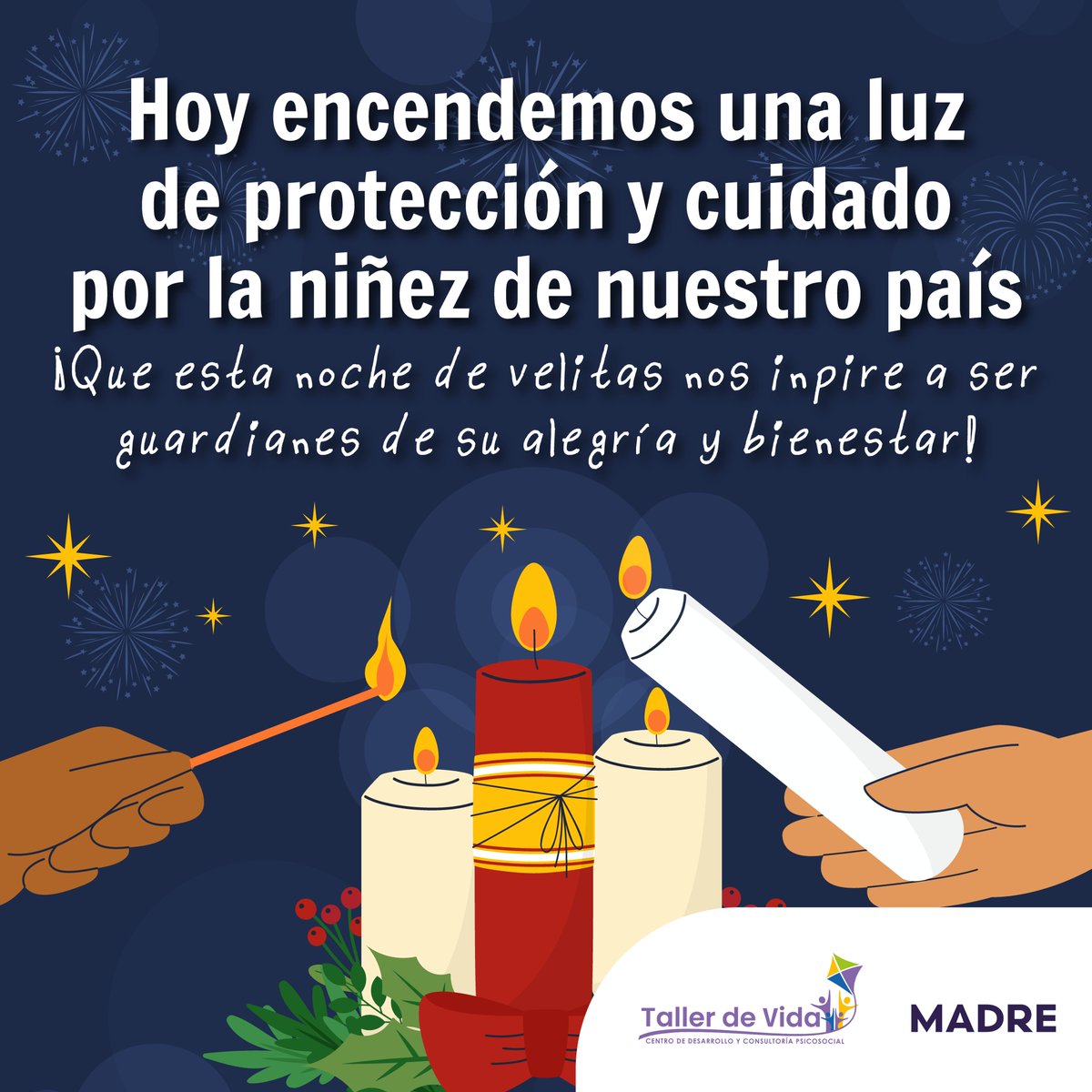 🕯️Por la niñez de Colombia: que la llama de cada vela encendida ilumine sus corazones y caminos, brindándoles esperanza, paz y la 
oportunidad de nuevos comienzos.  Que esta luz simbolice el compromiso de todos por proteger sus derechos, rodearlos de amor y oportunidades. 💛